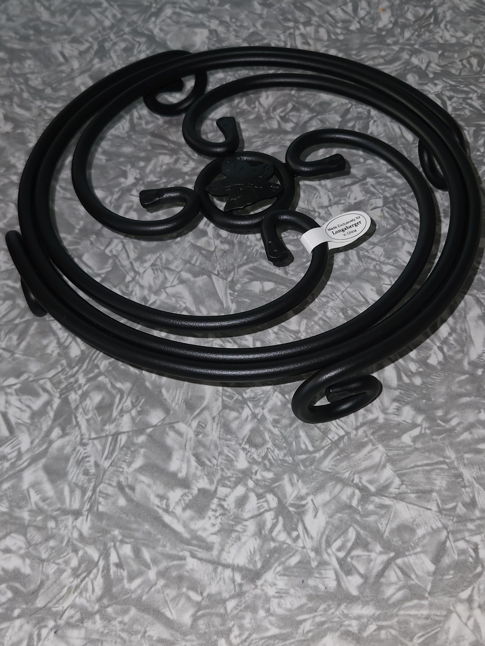 Longaberger Black Decorative Metal Trivet